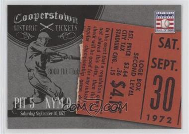 2013 Panini Cooperstown Collection - Historic Tickets #20 - Roberto Clemente