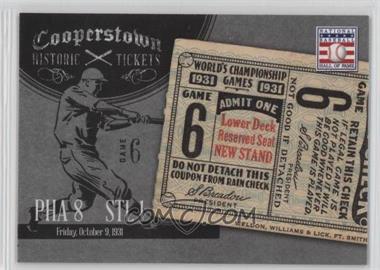 2013 Panini Cooperstown Collection - Historic Tickets #9 - 1931 World Series