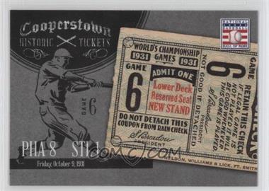 2013 Panini Cooperstown Collection - Historic Tickets #9 - 1931 World Series