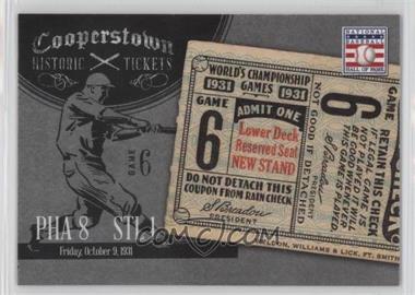 2013 Panini Cooperstown Collection - Historic Tickets #9 - 1931 World Series
