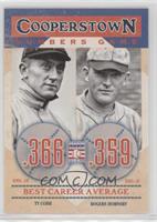 Rogers Hornsby, Ty Cobb