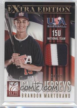 2013 Panini Elite Extra Edition - 15U National Team Game Jerseys - Prime #6 - Brandon Martorano /49