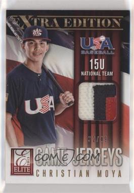 2013 Panini Elite Extra Edition - 15U National Team Game Jerseys - Prime #8 - Christian Moya /49 [EX to NM]