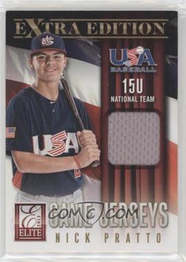 2013 Panini Elite Extra Edition - 15U National Team Game Jerseys #12 - Nick Pratto