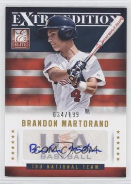 2013 Panini Elite Extra Edition - 15U National Team Signatures #6 - Brandon Martorano /199