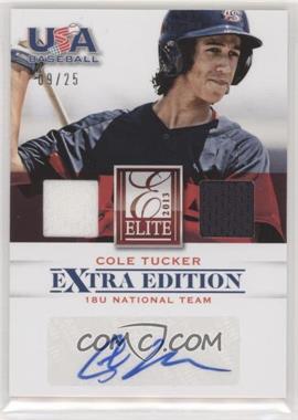 2013 Panini Elite Extra Edition - 18U National Team Dual Game Jerseys Signatures #20 - Cole Tucker /25