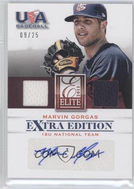 2013 Panini Elite Extra Edition - 18U National Team Dual Game Jerseys Signatures #6 - Marvin Gorgas /25