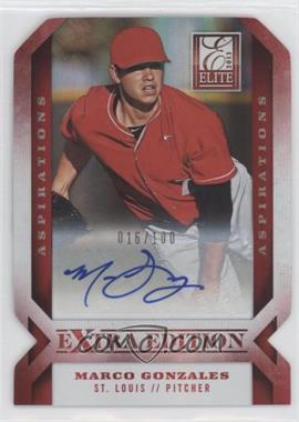 2013 Panini Elite Extra Edition - [Base] - Aspirations Die-Cut Signature #6 - Marco Gonzales /100