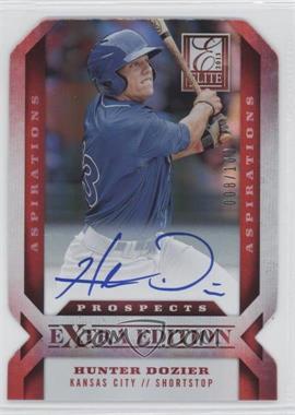 2013 Panini Elite Extra Edition - [Base] - Aspirations Die-Cut Signatures #106 - Hunter Dozier /100