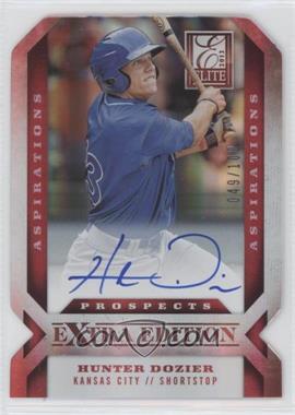 2013 Panini Elite Extra Edition - [Base] - Aspirations Die-Cut Signatures #106 - Hunter Dozier /100