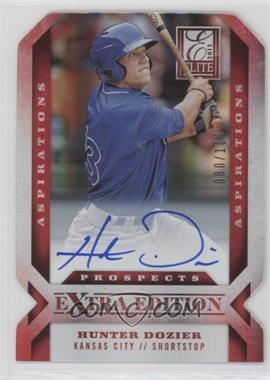 2013 Panini Elite Extra Edition - [Base] - Aspirations Die-Cut Signatures #106 - Hunter Dozier /100