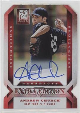 2013 Panini Elite Extra Edition - [Base] - Aspirations Die-Cut Signatures #130 - Andrew Church /100