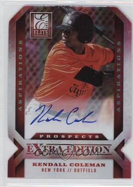 2013 Panini Elite Extra Edition - [Base] - Aspirations Die-Cut Signatures #173 - Kendall Coleman /100