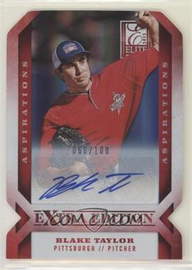 2013 Panini Elite Extra Edition - [Base] - Aspirations Die-Cut Signatures #18 - Blake Taylor /100