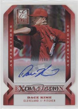 2013 Panini Elite Extra Edition - [Base] - Aspirations Die-Cut Signatures #26 - Dace Kime /100