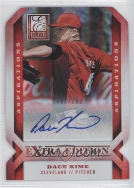 2013 Panini Elite Extra Edition - [Base] - Aspirations Die-Cut Signatures #26 - Dace Kime /100