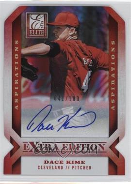 2013 Panini Elite Extra Edition - [Base] - Aspirations Die-Cut Signatures #26 - Dace Kime /100