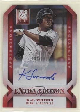 2013 Panini Elite Extra Edition - [Base] - Aspirations Die-Cut Signatures #36 - K.J. Woods /100