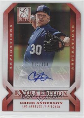 2013 Panini Elite Extra Edition - [Base] - Aspirations Die-Cut Signatures #5 - Chris Anderson /100