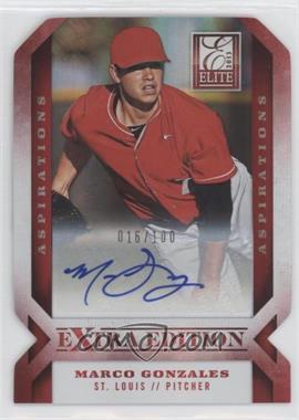 2013 Panini Elite Extra Edition - [Base] - Aspirations Die-Cut Signatures #6 - Marco Gonzales /100