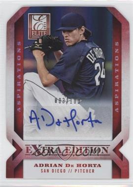 2013 Panini Elite Extra Edition - [Base] - Aspirations Die-Cut Signatures #95 - Adrian De Horta /100