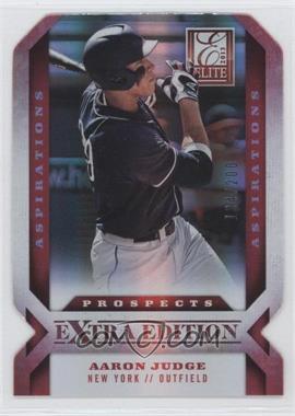 2013 Panini Elite Extra Edition - [Base] - Aspirations Die-Cut #122 - Aaron Judge /200