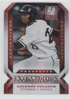 2013 Panini Elite Extra Edition - [Base] - Aspirations Die-Cut #183 - Gregory Polanco /200