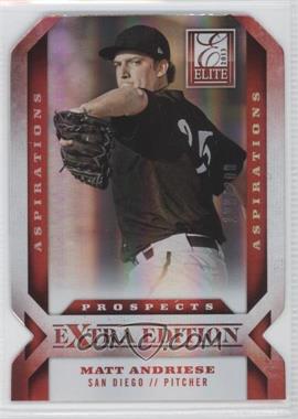 2013 Panini Elite Extra Edition - [Base] - Aspirations Die-Cut #189 - Matt Andriese /200