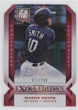 2013 Panini Elite Extra Edition - [Base] - Aspirations Die-Cut #33 - Mason Smith /200