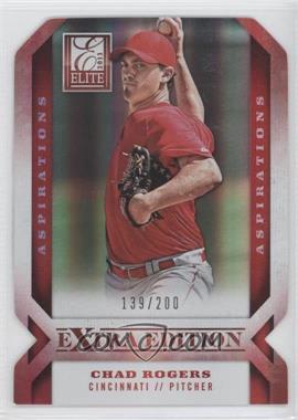 2013 Panini Elite Extra Edition - [Base] - Aspirations Die-Cut #72 - Chad Rogers /200