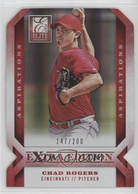 2013 Panini Elite Extra Edition - [Base] - Aspirations Die-Cut #72 - Chad Rogers /200