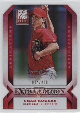 2013 Panini Elite Extra Edition - [Base] - Aspirations Die-Cut #72 - Chad Rogers /200