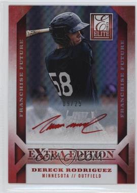 2013 Panini Elite Extra Edition - [Base] - Franchise Futures Red Ink Signatures #100 - Dereck Rodriguez /25