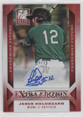 2013 Panini Elite Extra Edition - [Base] - Franchise Futures Red Ink Signatures #85 - Jesus Solorzano /25