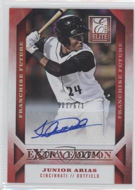 2013 Panini Elite Extra Edition - [Base] - Franchise Futures Signatures #70.1 - Junior Arias /671