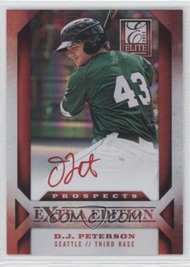 2013 Panini Elite Extra Edition - [Base] - Red Ink #109 - D.J. Peterson /25