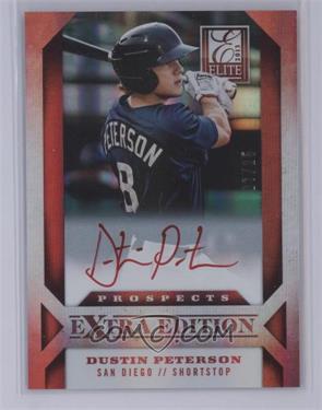 2013 Panini Elite Extra Edition - [Base] - Red Ink #132 - Dustin Peterson /25 [COMC RCR Mint or Better]
