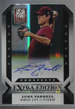 2013 Panini Elite Extra Edition - [Base] - Status Black Die-Cut Signatures #166 - Luke Farrell /1 [Noted]