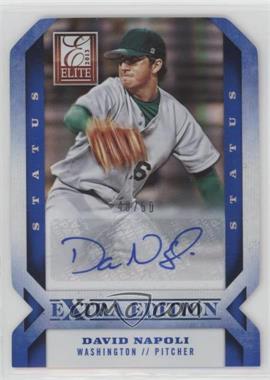 2013 Panini Elite Extra Edition - [Base] - Status Blue Die-Cut Signatures #49 - David Napoli /50