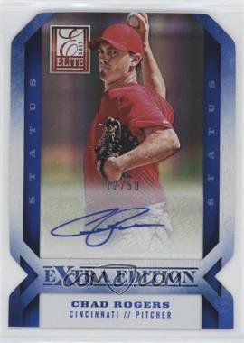 2013 Panini Elite Extra Edition - [Base] - Status Blue Die-Cut Signatures #72 - Chad Rogers /50