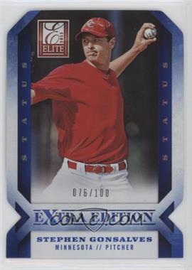 2013 Panini Elite Extra Edition - [Base] - Status Blue Die-Cut #35 - Stephen Gonsalves /100