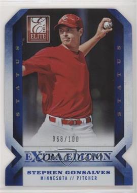 2013 Panini Elite Extra Edition - [Base] - Status Blue Die-Cut #35 - Stephen Gonsalves /100