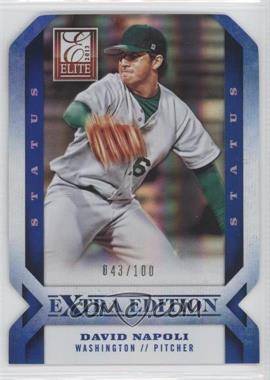 2013 Panini Elite Extra Edition - [Base] - Status Blue Die-Cut #49 - David Napoli /100