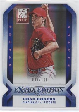 2013 Panini Elite Extra Edition - [Base] - Status Blue Die-Cut #72 - Chad Rogers /100