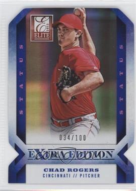 2013 Panini Elite Extra Edition - [Base] - Status Blue Die-Cut #72 - Chad Rogers /100