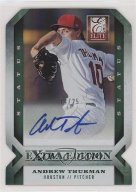 2013 Panini Elite Extra Edition - [Base] - Status Emerald Die-Cut Signatures #13 - Andrew Thurman /25