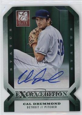 2013 Panini Elite Extra Edition - [Base] - Status Emerald Die-Cut Signatures #43 - Cal Drummond /25