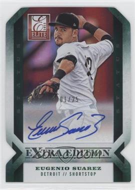 2013 Panini Elite Extra Edition - [Base] - Status Emerald Die-Cut Signatures #80 - Eugenio Suarez /25