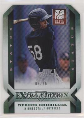 2013 Panini Elite Extra Edition - [Base] - Status Emerald Die-Cut #100 - Dereck Rodriguez /25