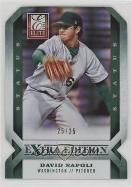 2013 Panini Elite Extra Edition - [Base] - Status Emerald Die-Cut #49 - David Napoli /25